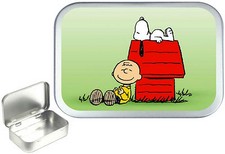 Snoopy .Silver Hinged Tobacco