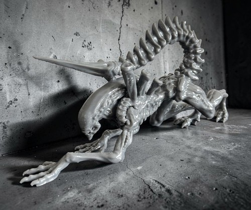 Printed alien collectable - 3d,