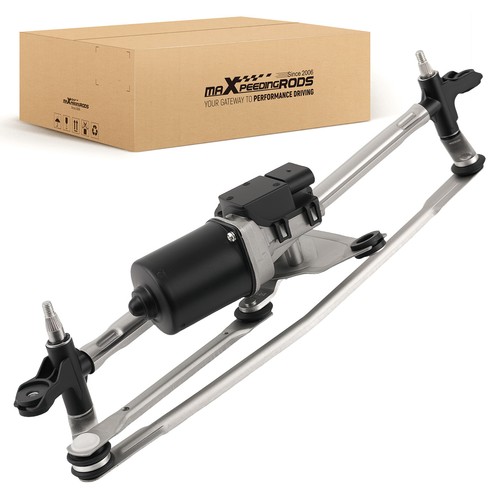 Front wiper motor - and, linkage