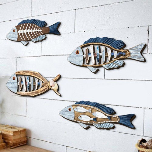 Pieces fish wall decor - wall,