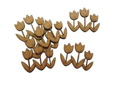 Wooden Tulips Flower Spring