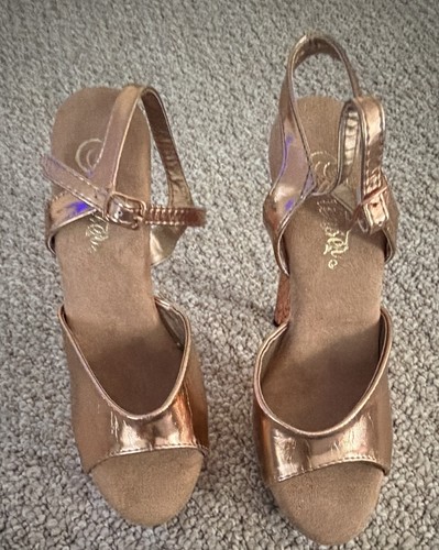 Rose gold chrome platform - gold,
