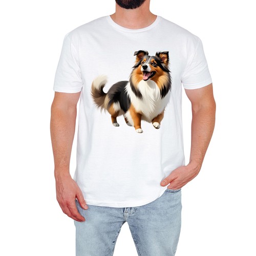 Cute shetland sheepdog - sheepdog, mens