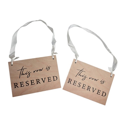 Pack wooden reserved row - pack,