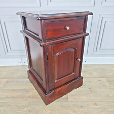 Antique Reproduction Mahogany Wood Cabinet Stand Pot Cupboard Bedside Table