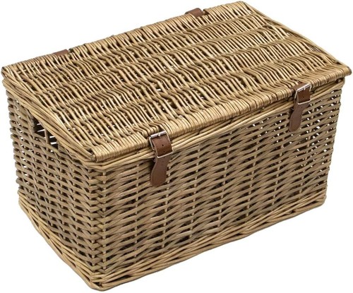 Handmade wicker hamper - handmade, medium
