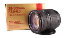 Sigma 28-300mm F3.5-6.3 DL Hyperzoom AF Zoom Lens Pentax K Mount Boxed Front Cap
