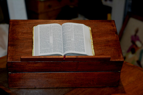 Large teak writing - teak,
