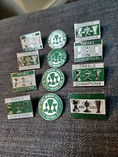 Celtic FC Quadruple Football Treble 2017-2020 Pin Badge Set Of 12 ( Not Hoidy )