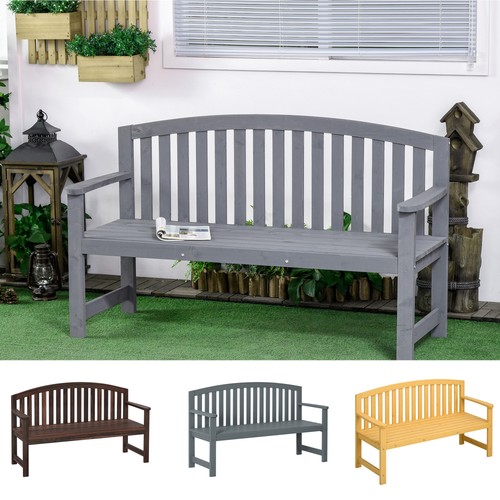 Wooden garden bench seater - bench, 2
