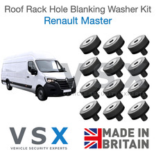 FOR RENAULT MASTER VAN ROOF RACK HOLE BLANKING PLUGS KIT WITH BOLTS & WASHERS