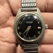 RUNS WAKMANN 17 JEWELS MECHANICAL VINTAGE WATCH 1951 SWISS MENS/WOMENS RARE