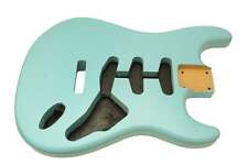 Two piece nitrocellulose satin sonic blue Strat body
