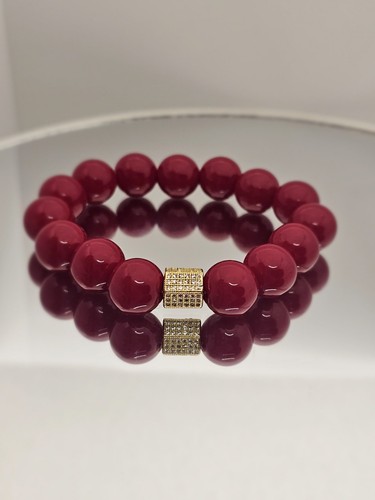 12mm red coral - red,