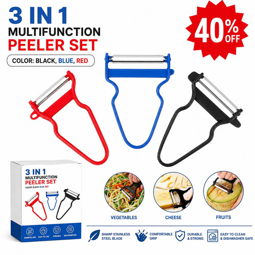 3pc kitchen peeler slicer - kitchen,