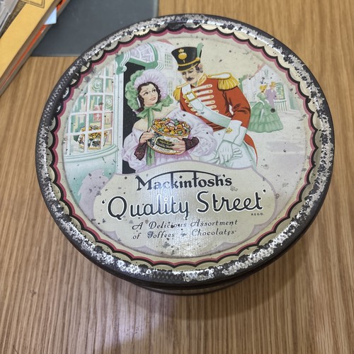 Vintage quality street tin - quality,