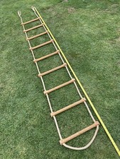 Vintage Old School Gymnasium Rope Ladder 3.1m Long - Garden Project Tree House