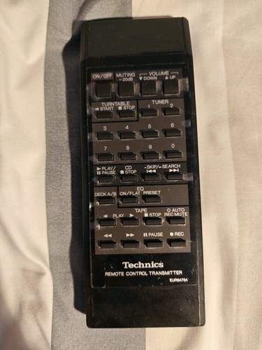 Technics eur64754 remote - technics,