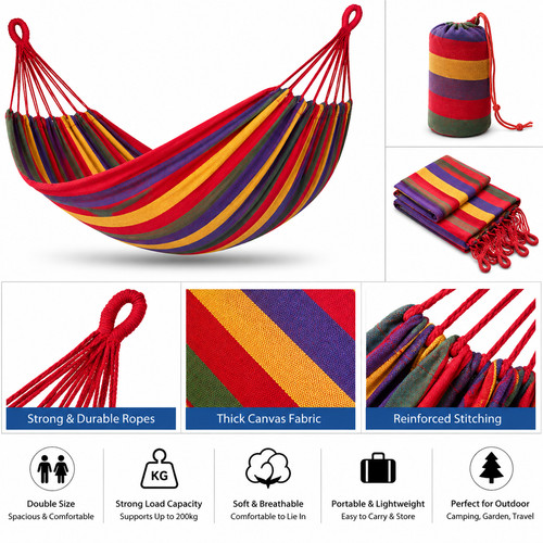 Double canvas hammock - double,
