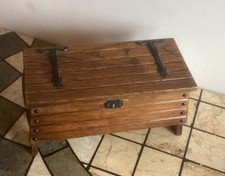 VINTAGE WORKING MUSICAL WOODEN TRINKET BOX ~ TALLENT OF OLD BOND STREET