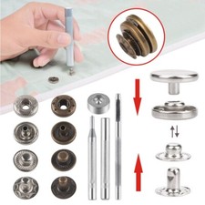 12mm Press Stud Snap Fastener Repair Tool Kit Buttons Sewing Leather Craft