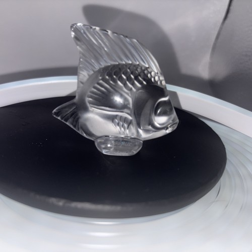 Lalique angel fish clear - fish,