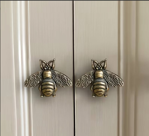 Brass bee cabinet knobs - bee, |