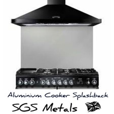 SPLASHBACK Satin Anodised ALUMINIUM Cooker Kitchen Splash Back Quality UK Made