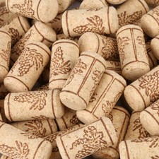 100X Natural Straight Corks