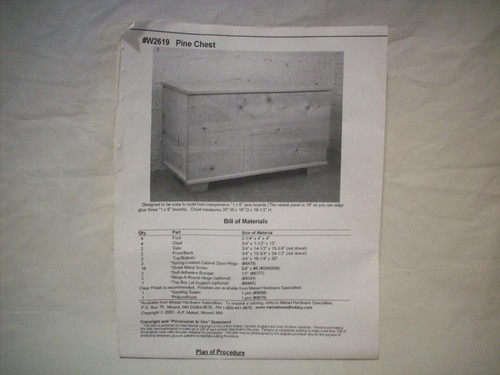 Pine wood chest plans - -, and