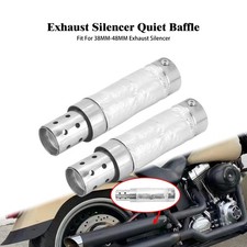 Motorcycle Universal Quiet Baffle Exhaust Pipe Muffler for Shortshots Staggered