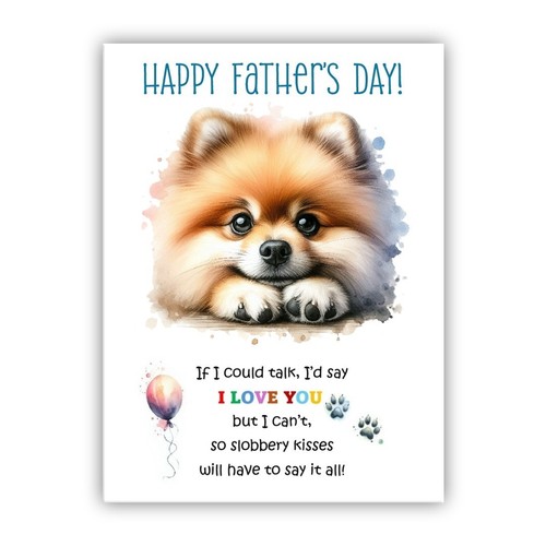 Pomeranian father day - day, dog