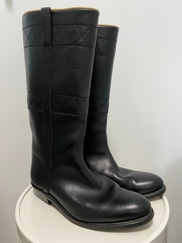 Black leather spanish riding - black,