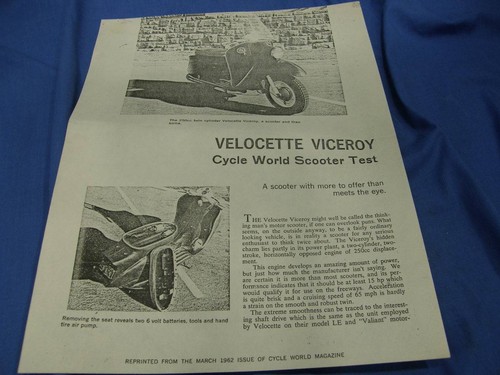 Velocette motorcycle brochure - velocette,