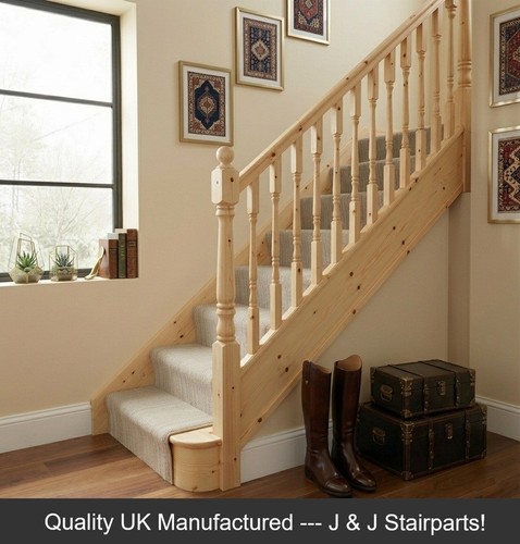 Pine georgian stair spindles - stair,