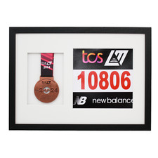 Sports Medal Display Frame for Medal & Running Bib. London Marathon 2025 | 2024