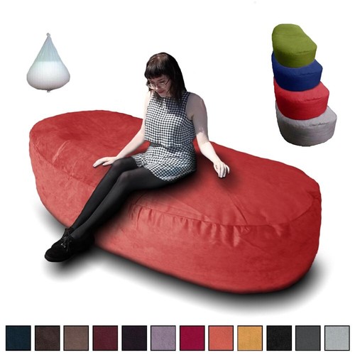 Beanbag bed faux suede - bed,