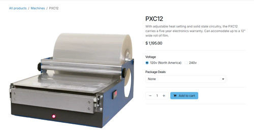 Xopax overwrap machine pxc12 - xopax,