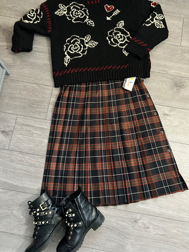 90s retro vintage tartan - , check