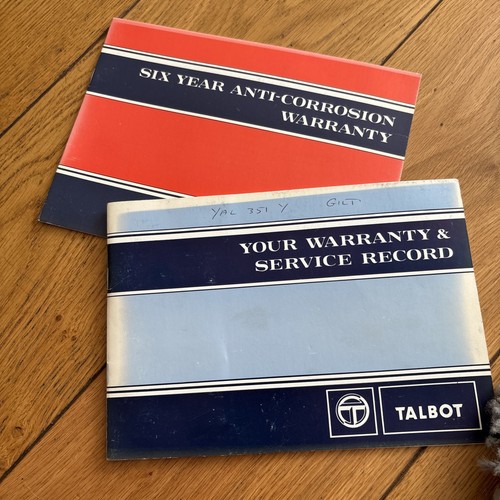 Talbot warranty service - talbot, &