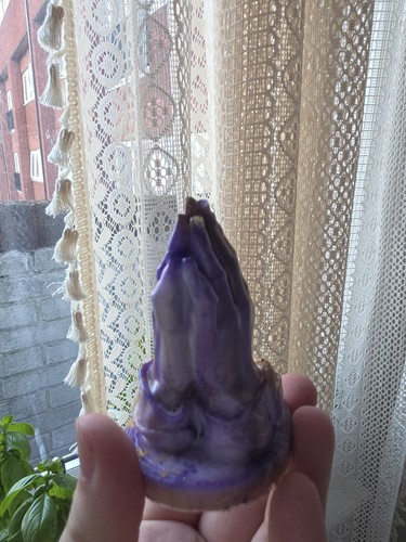 Handmade resin praying hands - handmade,