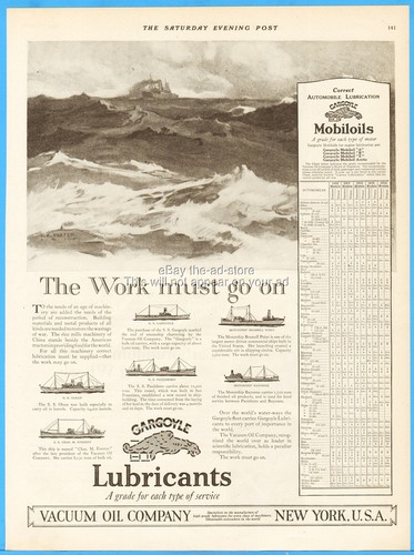 1919 mobiloil vacuum oil - 1919, co
