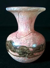 Mdina Glass Vase 1970s Signed