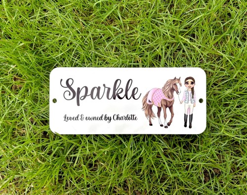 Stable name plaque - name,