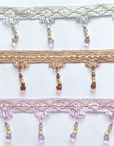 Beaded tassels fringing - beaded, trim