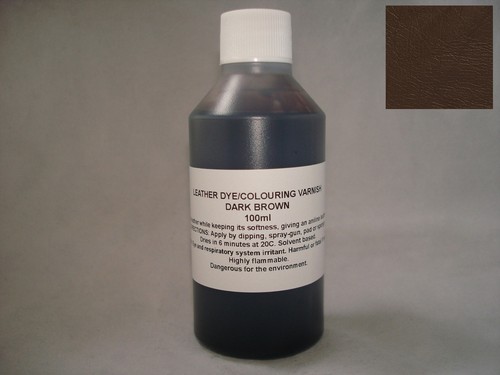 Leather dye colourant dark - leather, in