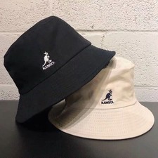 NEW Classic Kangol Bermuda Washed Bucket Hat Men Women Cotton Flat Top Hats