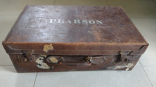Vintage Leather Suitcase 65cm