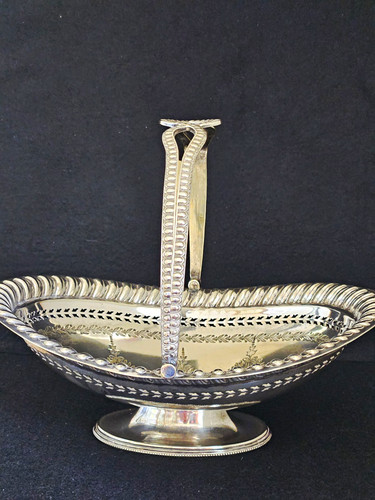 Antique silver plated walker - silver,