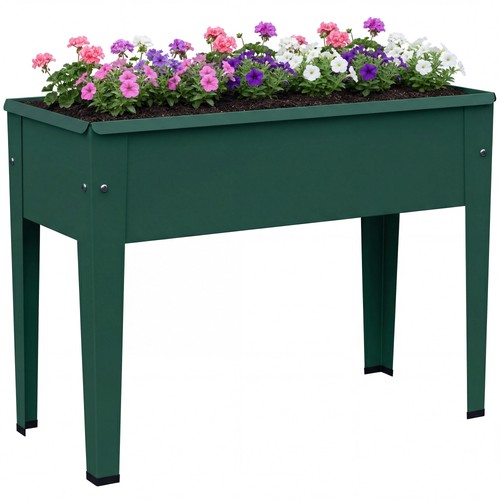 Outsunny raised planter metal - outsunny, planter,